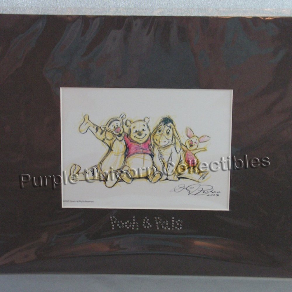 Swarovski Crystal Disney Winnie the Pooh and Pals Lithograph